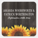 Search for rustic barn stickers Sunflower