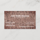 Search for masonry business cards Contractor