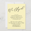 Search for pale yellow wedding invitations Simple