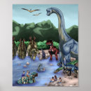 Search for dinosaur art kids posters Brachiosaurus
