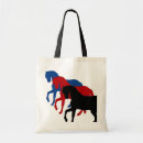 Recherche de cheval rouge tote bags Équin