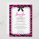 Search for black zebra stripe invitations For her