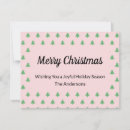 Search for pink and green christmas cards Pastel