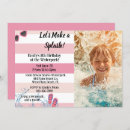 Search for waterpark birthday invitations Girl