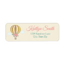 Search for birthday balloon return address labels Hot air balloon