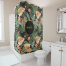 Search for hibiscus flower shower curtains Palm leaves