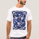 Search for blue floral pattern tshirts White