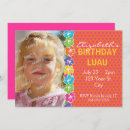 Search for hula birthday invitations Hibiscus