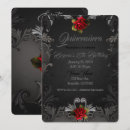 Search for black red grey birthday invitations Party