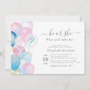 Search for modern gender reveal invitations He or she