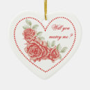 Search for vintage valentine ornaments I love you