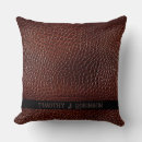 Search for brown leather pillows Sophisticated