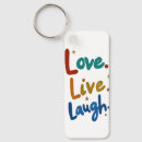 Search for live laugh love keychains Happiness