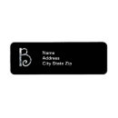 Search for b monogram return address labels Letters