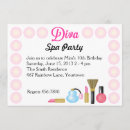 Search for diva birthday invitations Pink