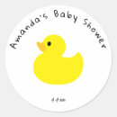 Search for yellow duck baby shower stickers Pink