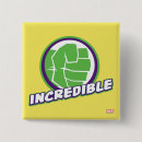 Search for avenger buttons Hulk fist