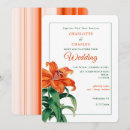 Search for orange lily wedding invitations Lilies