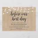 Search for string lights rehearsal dinner invitations The night before