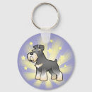 Search for miniature schnauzer keychains Cartoon
