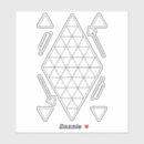 Search for geometric triangles stickers White