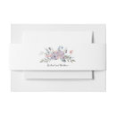 Search for floral wedding invitation belly bands Wildflowers