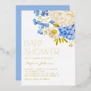 Recherche de blue and white invitations Floral
