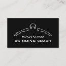 Search for swimming coach business cards Lifeguard