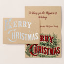 Search for holly leaves christmas cards Vintage