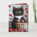 Search for black cat valentines day cards Happy valentine's day