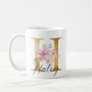 Search for pretty floral monogram mugs Bridesmaid