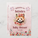 Search for red panda invitations Watercolor