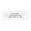 Search for grey and white monogram wedding return address labels Couple