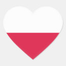 Search for polska heart stickers World flags