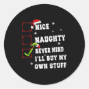 Search for naughty nice stickers Lifestyle