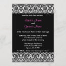 Recherche de blanche de damassé mariage invitations Noir