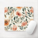 Recherche de fleur orange tapis souris Botanique