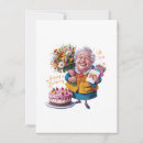 Search for funny old lady birthday invitations Grandma gag