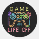 Search for gamer life stickers Play