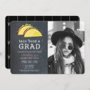 Search for taco graduation invitations Chalkboard