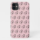 Recherche de patte de coeur iphone coques Rose