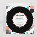 Search for retro baby girl shower invitations Modern