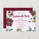 Search for burgundy bachelorette party invitations Red