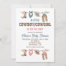 Search for cowboy cowgirl baby shower invitations Western