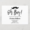 Recherche de moustache invitations Minimaliste