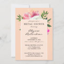 Search for pink white bridal shower invitations Floral