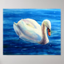 Search for white swan posters Watercolor