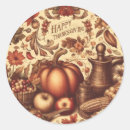 Search for vintage thanksgiving stickers Autumn