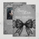 Search for black lace save the dates Gothic