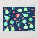 Search for fish pattern postcards Cute